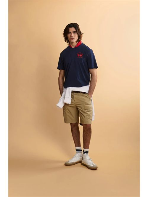 T-shirt uomo manica corta in jersey di cotone con team logo - Vernie LA MARTINA | MCR009JS388/07017